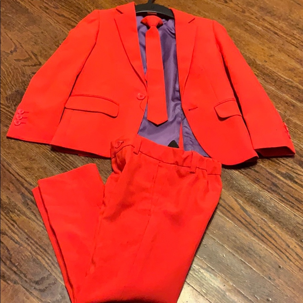Boys red suit
